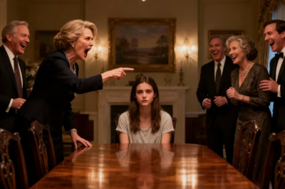 SHE DOESN’T BELONG AT THIS TABLE,” MY MOTHER SAID LOUDLY AT THE FAMILY DINNER. “SHE’S JUST A CASHIER.” MY RELATIVES LAUGHED AND SAID, “LET HER SERVE, NOT SIT.” BUT THEN MY GRANDPA SLID A FOLDER ACROSS THE TABLE AND SAID, “BEFORE YOU KEEP TALKING… READ THIS.” WHAT HAPPENED NEXT LEFT EVERYONE STUNNED…