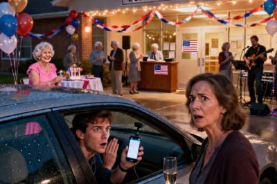 My sister and her husband were hosting my mother’s 85th birthday. My son leaned in and whispered: “get your bag, we’re leaving. Act like nothing’s wrong.” I thought he was being dramatic until he locked the car doors and said: “something’s very, very wrong” 10 minutes later, I called the police