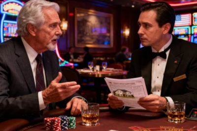 CABIN CLOSES FRIDAY, DEBTS CLEARED BY MONDAY,” DAD TOLD THE CASINO HOST AT DINNER. $890,000 SALE. BUYERS HAD ALREADY HIRED AN ARCHITECT. MOVING TRUCKS WERE BOOKED. THE COUNTY RECORDER CALLED: “YOUR SIGNATURE FROM 2019 DOESN’T MATCH THIS DEED FROM LAST WEEK.