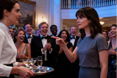 SIL MADE ME SERVE DRINKS: “AT LEAST YOU HAVE SOMETHING TO DO!” EVERYONE LAUGHED – UNTIL HER BOSS SAID, “WAIT… THAT’S OUR CEO!” SHE DROPPED HER GLASS. I OWN HER COMPANY AND THIS MANSION..