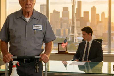 “Dad, you’re just a janitor. Don’t embarrass me,” my son said coldly. I smiled, knowing what he didn’t. The next day, I arrived at his wedding in a black Mercedes. When guests started calling me ‘CEO,’ my son’s face turned white. He finally learned… Who his janitor father really was