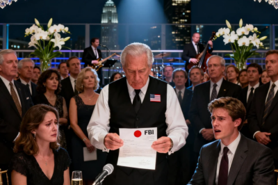 After mocking me in front of 200 guests, my son-in-law laughed. “Any last words, barber?” I stayed silent and pulled out my fbi credentials… his face turned white.