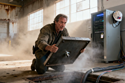 My father passed away, leaving me an old warehouse. My brother kept the beach house. At dinner, my wife called me “useless,” then kicked me out. That night, I slept in the warehouse… and froze when I saw what was inside.