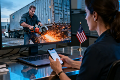 I never told my mom what i hid in the secret shipping container dad left me. When she remarried a gold digger, i made sure he’d never find the key. While i was on base, the manager called, panicked: “Ma’am — your stepdad’s here… with a grinder.” I’d been waiting for this… and what i did next…