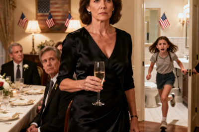 My dad pushed my 9-year-old daughter out of her chair at christmas dinner. “That seat is for my real grandkid!” She hit the floor in front of 20 family members. Nobody said anything. I helped her up. Looked at him. Said four words. He went pale. Mom’s wine glass… this story will shock you.