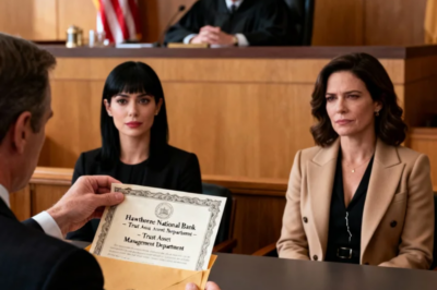 My wealthy sister walked into court like it was already hers. Her attorney slid the motion forward: “All of the inheritance. Effective immediately.” My parents nodded like they’d rehearsed it. The judge looked at me: “Do you object?” I said only, “I want to wait until the last person arrives.” The door opened. A man in a black suit stepped in, held up an envelope, and called my name. The judge blinked, reached for his glasses, and whispered “THAT… CAN’T BE…