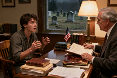 “He will never be anything.” Mom packed her bags and left. My brother followed. Dad was just a cemetery caretaker. I visited him every sunday for 18 years. When he died, the lawyer called: “Your mother and brother are not included in this meeting.” He opened a folder. His hands were shaking…