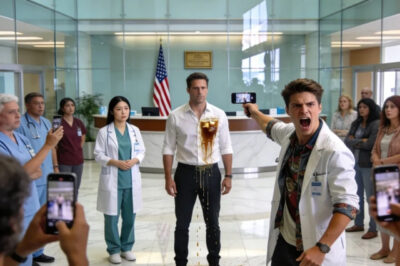 THE INTERN THREW COFFEE ON ME, THEN LOUDLY PROCLAIMED HIS WIFE WAS THE CEO OF THIS HOSPITAL. I CALMLY CALLED MY WIFE: “YOU SHOULD COME DOWN HERE. YOUR NEW HUSBAND JUST THREW COFFEE ALL OVER ME.