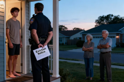 At 6 AM, pounding shook my door. A deputy sheriff stood on my porch holding papers: “Eviction order.” My name was printed on it like I was some stranger in my own home. My parents were across the street, watching-quiet, satisfied. My mom called out, “You should’ve done what family asked.” My dad said, “Pack. This is happening today.” I didn’t scream. I asked the deputy, “Can you show me who filed this?” He checked the top line, paused, AND HIS FACE CHANGED…