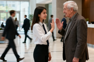 I WAS A SHY INTERN. I SAW A DEAF OLD MAN BEING IGNORED IN OUR LOBBY, SO I GREETED HIM IN SIGN LANGUAGE. I HAD NO IDEA THE CEO WAS WATCHING… OR WHO THAT MAN WAS.