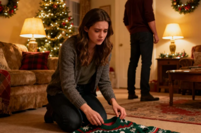 MY BOYFRIEND TORE UP THE UGLY CHRISTMAS SWEATER MY MOM KNITTED. CALLED IT “AN EMBARRASSMENT TO BE SEEN IN.” I PICKED UP THE PIECES. “HER HANDS MADE THIS.” I QUIETLY RETURNED EVERY GIFT I’D BOUGHT FOR HIS FAMILY. THAT NIGHT, SOMETHING ARRIVED AT THE DOOR AND NO ONE SPOKE AFTER THAT.