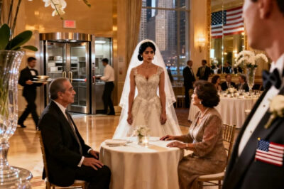 My in-laws placed my parents at a back table near the kitchen. When I asked why, my mother-in-law said loudly, “we didn’t want them embarrassing the important guests, “my fiancé shrugged. I walked to the DJ booth and made an announcement. Then I did this. The next day, their world collapsed because…