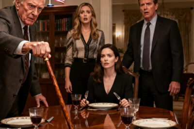 At a celebration dinner, my parents announced they were disinheriting me: “your cousin’s kids need it more, Sarah.” I was recovering from heart surgery and just stared, but then my grandpa slammed his cane: “say their names! Tell me whose money you are stealing!”