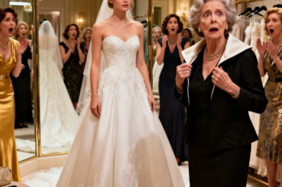 WHAT A SHAME YOUR FAMILY COULDN’T AFFORD SOMETHING BETTER,” MY FUTURE MOTHER-IN-LAW SNEERED, EXAMINING MY WEDDING DRESS. “EVERYONE WILL KNOW YOU DON’T BELONG IN OUR CIRCLE.” I SMILED POLITELY AS SHE CONTINUED CRITICIZING. “IT LOOKS LIKE A DISCOUNT STORE KNOCKOFF.” WHEN SHE FLIPPED THE COLLAR TO CHECK THE LABEL, HER FACE WENT COMPLETELY WHITE. “THIS IS… IMPOSSIBLE.” HER SOCIALITE FRIENDS GASPED WHEN THEY LEARNED THE TRUTH ABOUT MY FAMILY. THE REALITY WAS…