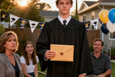 AT MY GRADUATION PARTY MY MOM ANNOUNCED “TIME FOR THE TRUTH WE ADOPTED YOU TO CASH IN ON YOU” MY SISTER LAUGHED MY DAD JUST SAT THERE SMIRKING I STOOD UP CALMLY PULLED AN ENVELOPE FROM MY JACKET FUNNY… I BROUGHT SOME TRUTH TOO WHAT I REVEALED NEXT TURNED THEIR CELEBRATION INTO SILENCE…