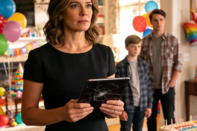 AT MY DAUGHTER’S BIRTHDAY PARTY, MY NEPHEW RIPPED OPEN HER $4,500 TABLET AND SHOUTED, “I NEED THIS FOR GAMING!” EVERYONE LAUGHED. WHEN I TOLD HIM TO RETURN IT, MY DAD GRABBED IT AND SMASHED IT, YELLING, “YOU’RE SELFISH FOR NOT SHARING!” WHAT I DID NEXT MADE THEM FACE THE CONSEQUENCES.