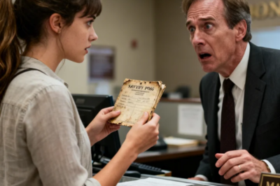 At the funeral, my grandpa left me a passbook. My father threw it in the trash. “It’s old. This should have stayed buried forever.” Before returning to base, I still stopped by the bank. The manager turned pale and said… “Ma’am… call the police. Now.