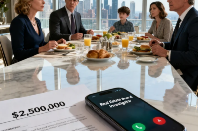 YOUR PENTHOUSE LISTING GOT MULTIPLE OFFERS-$2.5 MILLION ACCEPTED,” MOTHER SAID AT FAMILY BRUNCH. DAD SHOWED THE CONTRACT. BUYERS SCHEDULED INSPECTION. THREE DAYS LATER, REA ESTATE BOARD’S INVESTIGATOR CONTACTED ME: “MS. RIVERA, ARE YOU AWARE YOUR PROPERTY IS LISTED YOU’RE NOT THE LISTING AGENT