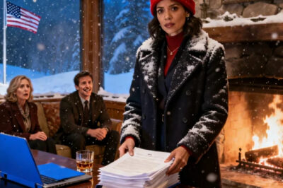 My mom begged me to come home for the holidays. After driving through a blizzard, she opened the door: no hello. No hug. Just: “sign these papers. You’re paying your brother’s debt.” my brother laughed: “she’s trapped now.” they all smirked. I just smiled and said one thing… And that’s when they went crazy. Mom kept whispering: “no… No… They can’t.”