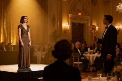 MY SISTER AUCTIONED ME OFF FOR $1 AT HER CHARITY GALA. “WHO WANTS MY BORING, FAILURE OF A LITTLE SISTER?” SHE SAID – AND EVERYONE LAUGHED. I STOOD THERE, HUMILIATED. THEN A STRANGER IN THE CROWD SAID, “ONE MILLION DOLLARS.” EVERYONE WAS SHOCKED. BUT THEN SOMETHING EVEN WORSE HAPPENED…