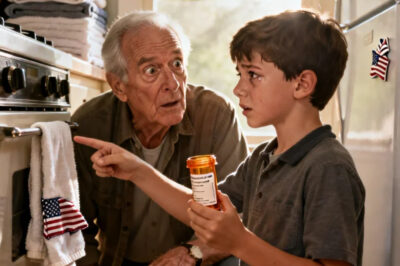I was in the kitchen when my true story eight-year-old grandson tommy tugged on my sweater. “Grandpa, can I ask you something? Why does grandma make me take those vitamins when you’re not home?” my blood ran cold. I told him to show me the bottle. When I took it to the doctor, he turned pale