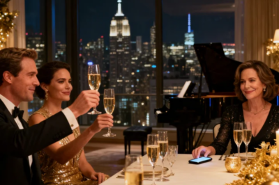 AT OUR NEW YEAR’S EVE DINNER, MY HUSBAND ANNOUNCED HIS ENGAGEMENT TO HIS MISTRESS IN FRONT OF EVERYONE. SHE SAT BESIDE HIM, WEARING MY DEAD MOTHER’S BRACELET. HE TOLD ME I’D ALREADY SIGNED DIVORCE PAPERS-I HADN’T. THEY TOASTED TO THEIR LOVE WHILE I SAT THERE, FORGOTTEN. I SMILED QUIETLY, PULLED OUT MY PHONE, AND THEN DID SOMETHING THAT MADE EVERY ONE OF THEM WISH THEY’D NEVER LAUGHED…