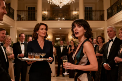 SIL MADE ME SERVE DRINKS: “AT LEAST YOU HAVE SOMETHING TO DO!” EVERYONE LAUGHED – UNTIL HER BOSS SAID, “WAIT… THAT’S OUR CEO!” SHE DROPPED HER GLASS. I OWN HER COMPANY AND THIS MANSION… KARMA KNOCKING COMES