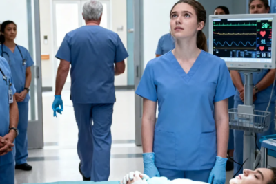 The famous doctor walks out of the OR. The rookie nurse says “The patient stays” and saves his life.