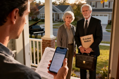 MY FATHER STOOD ON MY PORCH WITH A LAWYER. “THIS HOUSE IS FAMILY INVESTMENT PROPERTY. WE’RE EXERCISING OUR CLAIM.” THEY HAD EVICTION PAPERWORK. I ASKED, “BECAUSE YOU CLAIM YOU FUNDED THE PURCHASE?” MOM NODDED. “WE PUT $200,000 INTO THIS HOUSE.” I OPENED MY MORTGAGE DOCUMENTS ON MY PHONE. “ACTUALLY, BANK RECORDS SHOW I QUALIFIED ALONE WITH MY INCOME. ZERO DOLLARS FROM YOU.” THE LAWYER CLOSED HIS BRIEFCASE. “I CAN’T FILE THIS.