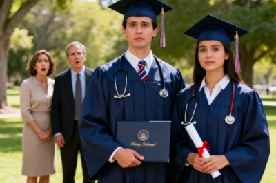 MY SISTER AND I MATCHED AT MEDICAL SCHOOL, BUT MY PARENTS ONLY FUNDED HER DREAMS.”SHE DESERVED A FUTURE, YOU’LL FIGURE IT OUT.” MY PARENTS CAME TO OUR GRADUATION, BUT THEIR FACES TURNED PALE WHEN…