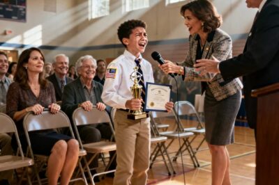 “AT MY SON’S AWARD CEREMONY, MY SISTER GRABBED THE MIC AND SAID, ‘HE ONLY WON BECAUSE HIS COMPETITION WAS WEAK!’ THE ROOM WENT SILENT. MY PARENTS CHUCKLED, ‘SHE’S JUST BEING HONEST. I SMILED AND SAID NOTHING. THE NEXT MORNING, I CANCELED THE $50,000., NOW SHE IS…