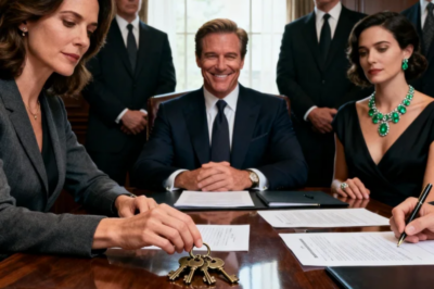 SIGN IT OR I’LL DESTROY EVERYTHING YOUR MOTHER BUILT,” HE THREATENED, SURROUNDED BY HIS LAWYERS AND SISTER WEARING MOM’S STOLEN EMERALDS. HE SMIRKED LIKE HE’D ALREADY WON. I SIGNED THE PAPERS, PLACED MOM’S KEYS ON HER TABLE, AND WALKED OUT. NEXT MORNING, HIS ATTORNEY CALLED SCREAMING: “DO YOU HAVE ANY IDEA WHAT YOU JUST SIGNED AWAY… NOTHING?”