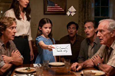 I CALLED MY PARENTS TO TELL THEM THAT MY HUSBAND DIED. THEY SAID THEY WERE BUSY AT MY SISTER’S BIRTHDAY PARTY. DAYS LATER THEY CAME TO ASK FOR “50% OF THE INHERITANCE”. MY 8-YEAR-OLD DAUGHTER GAVE THEM AN ENVELOPE… AND SAID: “THAT’S WHY YOU CAME RIGHT?” WHEN THEY OPENED IT THEIR HANDS STARTED TO SHAKE