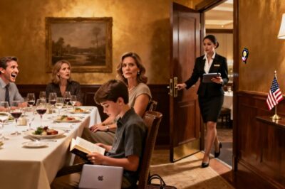 “YOU’LL BE CLEARING TABLES LIKE HIM,” HE MOCKED AT THE RESTAURANT. EVERYONE LAUGHED. MY SON KEЕРТ READING. I OPENED MY LAPTOP: “FUNNY, I JUST.” HIS WINE GLASS FROZE. SISTER MUTTERED, “PLEASE DON’T.” BUT THEN I…