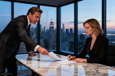 SIGN IT OR I’LL DRAG THIS OUT FOR YEARS,” MY HUSBAND THREATENED, SHOVING PAPERS AT ME IN THE PENTHOUSE I FULLY PAID FOR. HE SMIRKED LIKE KICKING ME OUT WOULD DESTROY ME. I SIGNED, LEFT MY KEYS, AND WALKED OUT. THE NEXT MORNING, HIS OWN ATTORNEY SCREAMED AT HIM: “DO YOU REALIZE WHAT SHE JUST DID TO YOU?” TRUE STORY