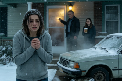 Dad locked me out in a snowstorm because I refused to give my sister my paycheck. I almost got frostbite. A neighbor found me collapsed on her porch. She took me in, made tea, and asked for my parents’ names. Turns out, she was a family court judge. The next day, sheriffs knocked on my parents’ door…