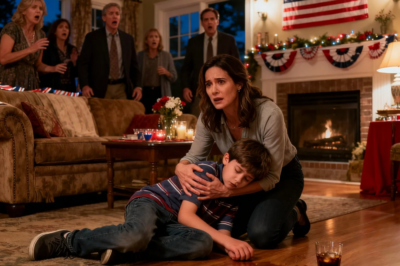 At my housewarming party, my sister smiled and handed my son a cup of mocktail. ‘Drink up, Billy we made this especially for you. I pretended to bend down to fix my son’s shoes… Then quietly swapped cups with my sister’s husband. Minutes later…