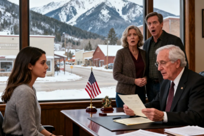 My grandmother left me her mountain lodge worth $1,900,000. The parents who disowned me at 19 showed up to the will reading, smiling, “We’ll turn it into a family business.” But when the judge reached the final clause, everyone in the room gasped—and their smiles instantly shattered.