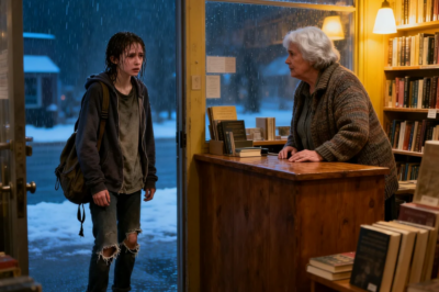 My son disowned me after i refused to sell my bookshop for his business dream, then a homeless girl walked in looking for work, what she told me uncovered the terrible secret he had hidden for years…