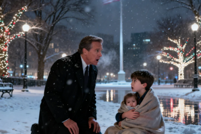 A cold December night. A 7-year-old boy was sitting on a park bench, crying while holding his little sister. The little girl’s condition was getting worse in the freezing cold. I asked what had happened. The boy said their mother had left them there. They had no one. I called the police, and soon it became clear…