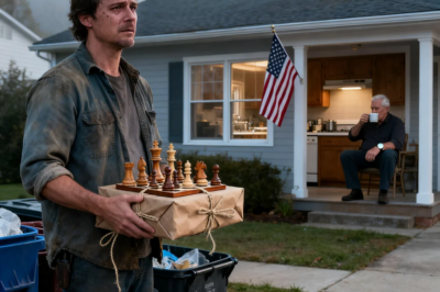 I spent three months building my dad a hand-carved chess set for his 60th. I found it in the trash the next morning — still in the wrapping. My brother’s store-bought watch was on his wrist. I didn’t say anything. I just never came back.