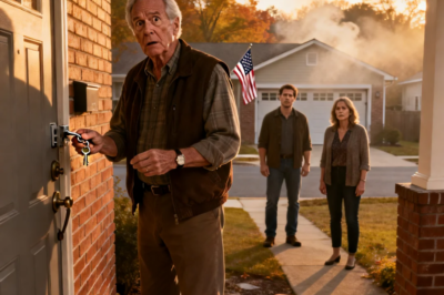 I came home from my trip. My key didn’t fit the lock. I called my son Ryan: “What’s going on?” He said, “Dad, this is for your own good. We sold the house.” Diane nodded, “You’ll be better off, Walter.” I smiled and sat down on the porch steps. Then I texted my lawyer: “They took the bait. File everything.”