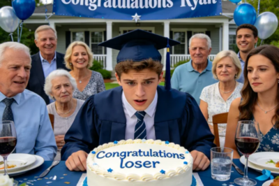 My family threw me a graduation party. but when i opened the cake box it said: “congratulations loser”. my parents laughed like it was a joke. i didn’t. i stood up, grabbed my things and walked out. but not before doing this. three weeks later they called me in a panic because…