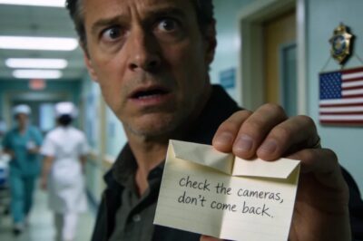IN THE HOSPITAL ROOM WHILE MY WIFE WAS UNCONSCIOUS… A NURSE SLIPPED A NOTE INTO MY HAND I LOOKED DOWN.. THE NOTE SAID “CHECK THE CAMERA AND DON’T COME BACK” MY HEART STOPPED.. I CHECK CAMERA & FROZE