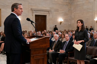 NOT EVERYONE’S CUT OUT FOR SERVICE,” MY FATHER TOLD 200 PEOPLE. THE LIBRARIAN STOOD UP IN THE THIRD ROW. CREAM ENVELOPE IN BOTH HANDS. SHE WALKED TO THE MICROPHONE AND UNFOLDED A LETTER IN MY MOTHER’S HANDWRITING. “TO ANYONE WILLING TO HEAR THE TRUTH