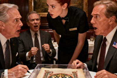 I was a waitress serving a billionaire’s private dinner. He was about to sign a $100m deal. I saw something that made my blood run cold. I had to choose: keep quiet and keep my job, or speak up and risk everything. “it’s a fake,” i whispered.