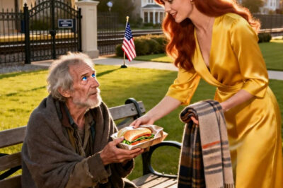 I was late to meet my fiancé’s millionaire father. I stopped to give my lunch to a homeless man. I walked into the mansion… And the homeless man was sitting at the head of the table