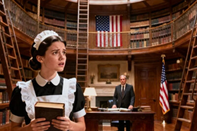 I was a cleaner in a billionaire’s library. Every night, I secretly reorganized his books, against my boss orders. I thought he never noticed. Then he called me to his study. “I know what you’ve been doing” I froze in fear.