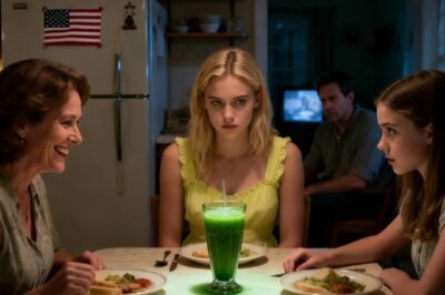 At family dinner. I saw my mom spike my drink so I smiled and gave it to my sister. She drank what was meant for me