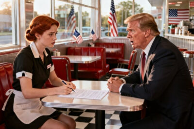 I was a struggling waitress. A billionaire Ceo came to my diner and I saw him signing a paper. When I saw the signature, I froze. “Sir, that’s my dad’s signature,” I said. He dropped his glass in shock.